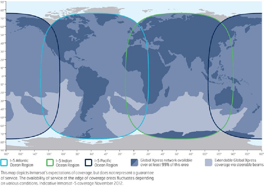 Inmarsat Global Express Coverage